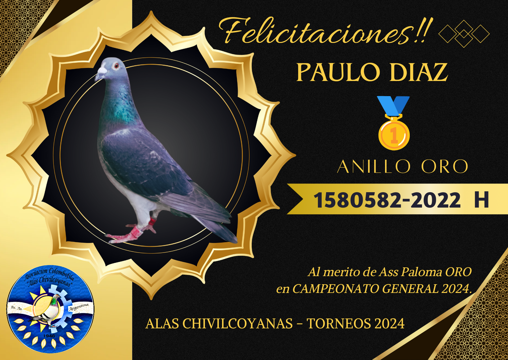 Datos de paloma